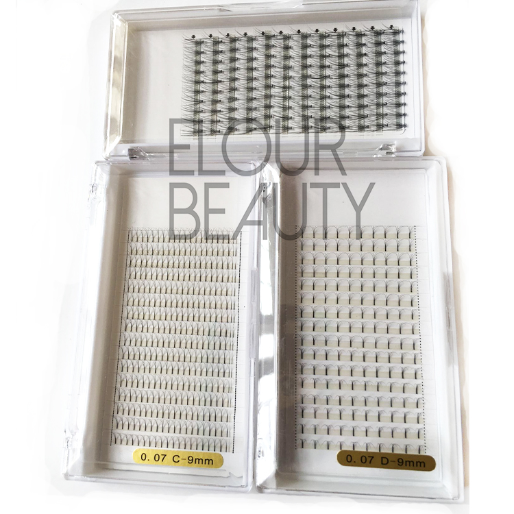 Individual natural Russian volume flare lashes wholesale ED46